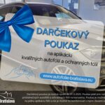 Darčekový poukaz na montáž autofólií