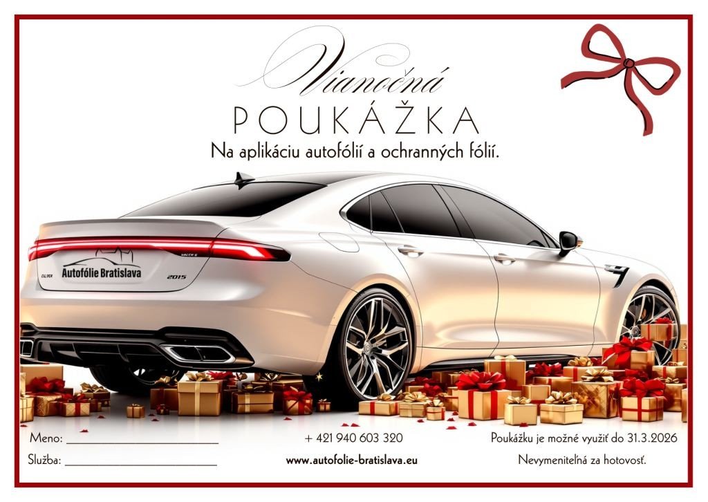 Autofólie Bratislava | Darčeková poukážka
