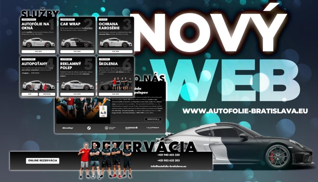 Nový Web autofólie Bratislava
